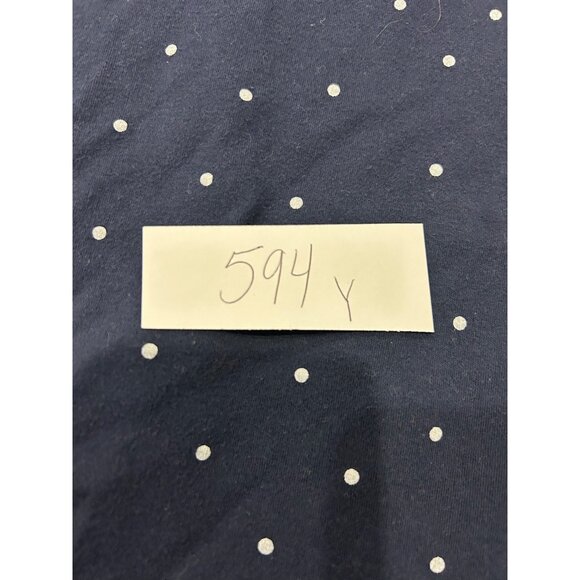 Croft & Barrow Womens Polka Dot Classic Long Sleeve Tee Size S Navy Cotton - Picture 9 of 10